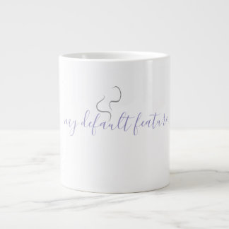 Minimalistic Coffee Mug Design Jumbo-Tasse