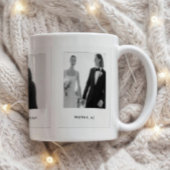 Minimalistic Couple 3 Polaroid Photos Wedding Kaffeetasse