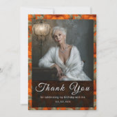 Minimalistic Custom Lilies Floral Romantic Party Dankeskarte (Vorderseite)