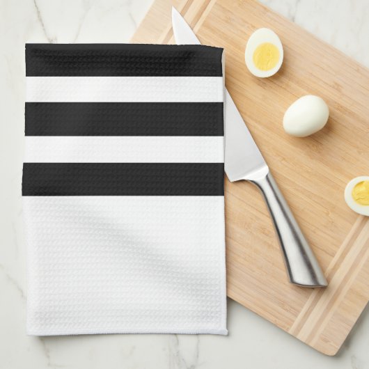 Minimalistic Dackel-Silhouette - Schwarzes auf Geschirrtuch (Viertel Falte)