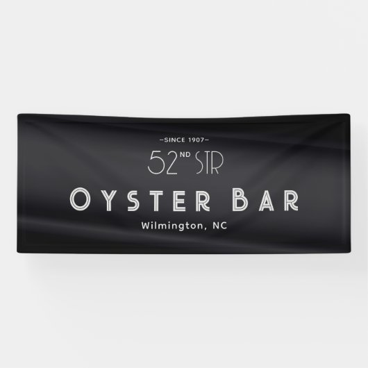 Minimalistic Deco Style | Black Pearl Banner (Horizontal)