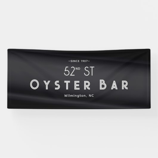 Minimalistic Deco Style | Black Pearl Banner (Horizontal)