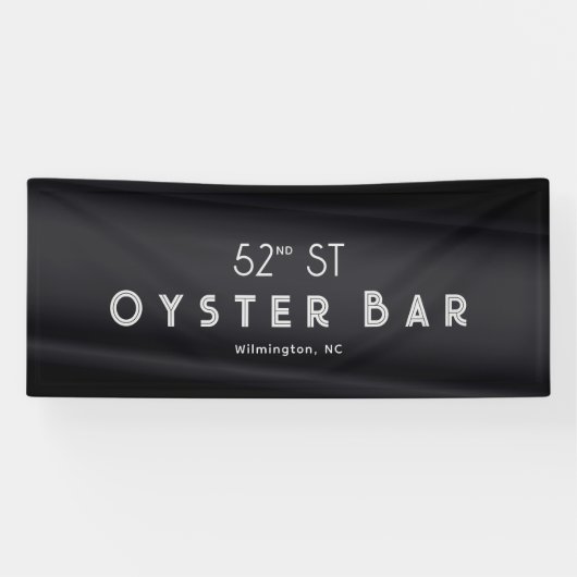 Minimalistic Deco Style | Black Pearl Banner (Horizontal)