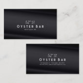 Minimalistic Deco Style | Black Pearl Visitenkarte (Vorne/Hinten)