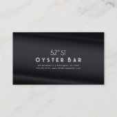 Minimalistic Deco Style | Black Pearl Visitenkarte (Rückseite)