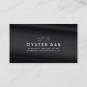 Minimalistic Deco Style | Black Pearl Visitenkarte (Rückseite)