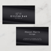 Minimalistic Deco Style | Black Pearl Visitenkarte (Vorne/Hinten)