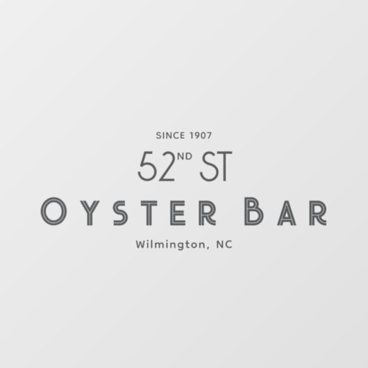 Minimalistic Deco Style | Gray  Fensteraufkleber (Blatt)