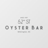 Minimalistic Deco Style | Gray Fensteraufkleber (Blatt)