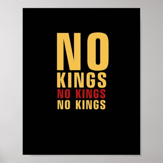 Minimalistic Design No Kings Rebellious No Kings C Poster (Vorne)