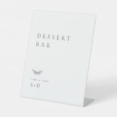Minimalistic Dessert Bar Wedding Sign Sockelschild (Vorderseite)