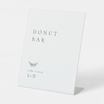 Minimalistic Donut Bar Wedding Sign