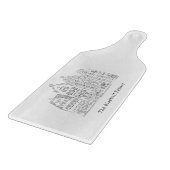 Minimalistic Elegant Canal Houses Lineart Schneidebrett (Ecke)