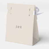 Minimalistic Elegant Typography Soft Latte Geschenkschachtel (Rückseite)