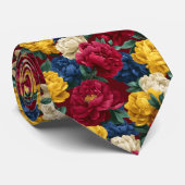 Minimalistic Graduation Gifts For Him Peonies Flow Krawatte (Gerollt)