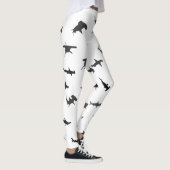 Minimalistic Hammerhead Shark Hammerhead Pattern Leggings (Rechts)