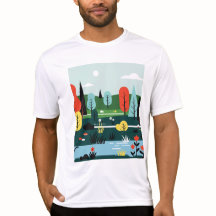 Minimalistic landscape in nature