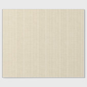 Minimalistic Light Beige Burlap Texture Geschenkpapier (Flach)