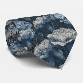 Minimalistic Mens Fashion Carnation Flower Krawatte (Gerollt)