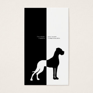 Minimalistic Modern Black White Great Dane
