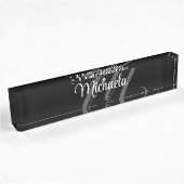 Minimalistic modern monogram initial name namensplakette