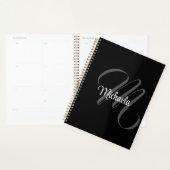 Minimalistic modern monogram initial name planer (Anzeige)