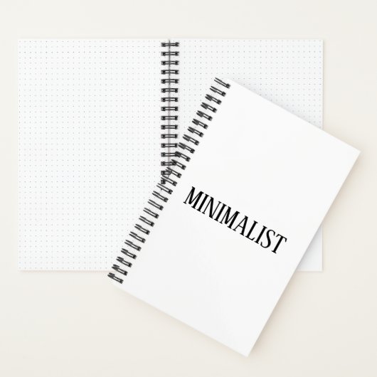 Minimalistic Modern Simple Chic Elegant Typography Notizblock (Innen)