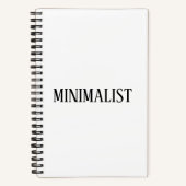 Minimalistic Modern Simple Chic Elegant Typography Notizblock (Vorderseite)