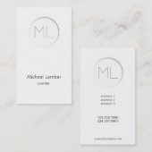 Minimalistic moderne Visitenkarte (Vorne/Hinten)