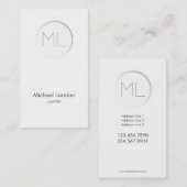 Minimalistic moderne Visitenkarte (Vorne/Hinten)