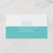 Minimalistic moderne Visitenkarte-Schablone Visitenkarte (Rückseite)