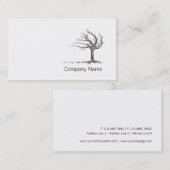 Minimalistic moderne Zen-Visitenkarte-Schablone Visitenkarte (Vorne/Hinten)