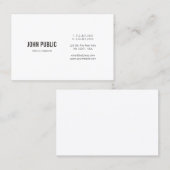 Minimalistic modernes elegantes berufliches visitenkarte (Vorne/Hinten)