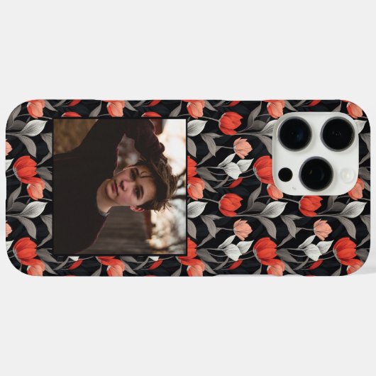 Minimalistic Mother Gift Tulip Custom  Case-Mate iPhone Hülle (Rückseite (Horizontal))