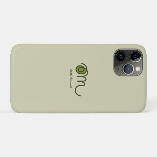 Minimalistic Om Handwritten Personalized Case-Mate iPhone Hülle (Rückseite (Horizontal))