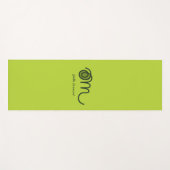 Minimalistic Om Handwritten Personalized Yoga Mat Yogamatte (Vorderseite (Horizontal))