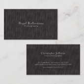 Minimalistic PinStripes (Charcoal) Visitenkarte (Vorne/Hinten)