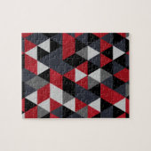 Minimalistic Polygonmuster (Prisma) Puzzle (Horizontal)