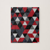 Minimalistic Polygonmuster (Prisma) Puzzle (Vertikal)