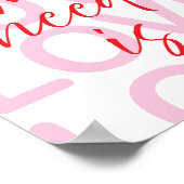 Minimalistic poster All we need is love (Ecke)