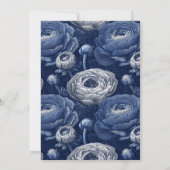 Minimalistic Ranunculus Aesthetic Birthday Present Einladung (Rückseite)