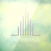 Minimalistic Real Estate Logo Window Cling Fensteraufkleber (Blatt 3)