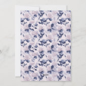 Minimalistic Rose Accent Party Einladung (Rückseite)