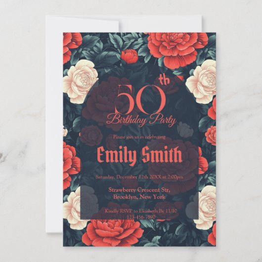 Minimalistic Rose Aesthetic Beach Party Einladung (Vorderseite)