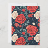 Minimalistic Rose Aesthetic Beach Party Einladung (Rückseite)