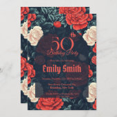 Minimalistic Rose Aesthetic Beach Party Einladung (Vorne/Hinten)