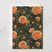 Minimalistic Rose Flower Wife’S Birthday Einladung (Rückseite)