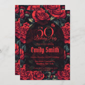 Minimalistic Rose Sparkle Kids’ Birthday Einladung (Vorne/Hinten)