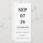Minimalistic Save The Date Card (Vorderseite)