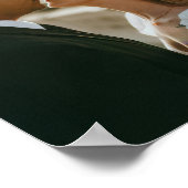 Minimalistic Script Wedding Vows Custom Photo Poster (Ecke)